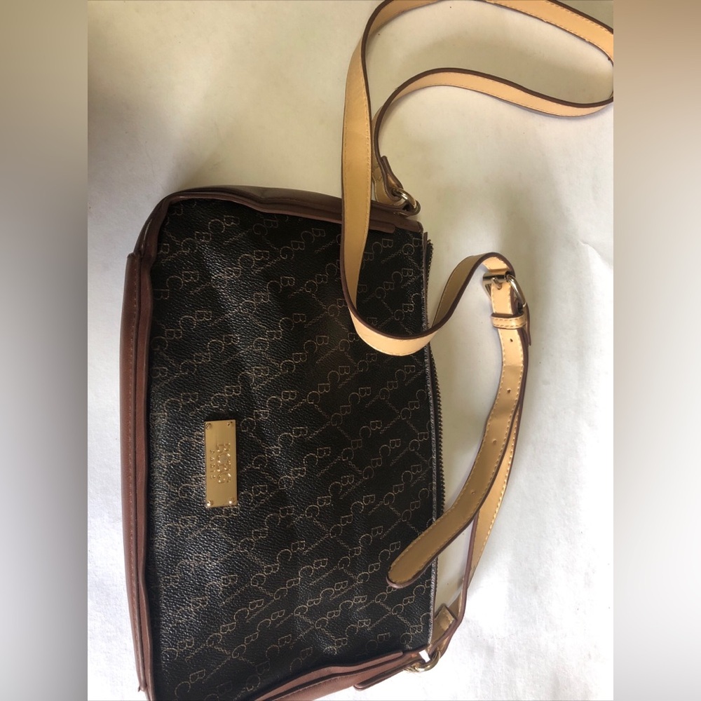 Bcbg Shoulder Strap Messenger Bag Brown Authentic Bcbg tan Pattern